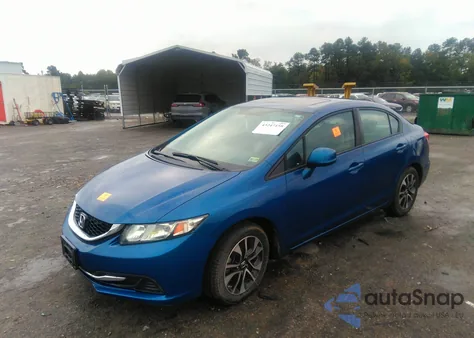 2013 Honda Civic Ex z USA, uszkodzony, nr VIN 19XFB2F87DE054437